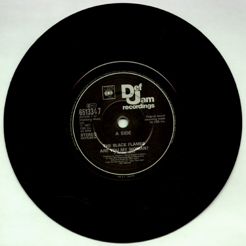 The very rare Black Flames 7 inch single with Glenn Danzig B-side. Image courtesy <a href='http://www.misfitscollectors.com'>MisfitsCollectors.com</a>.